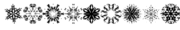 Snowflakes TFB font preview